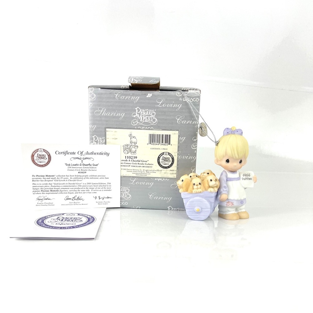 Precious Moments 25th Anniversary L.E. Ornaments